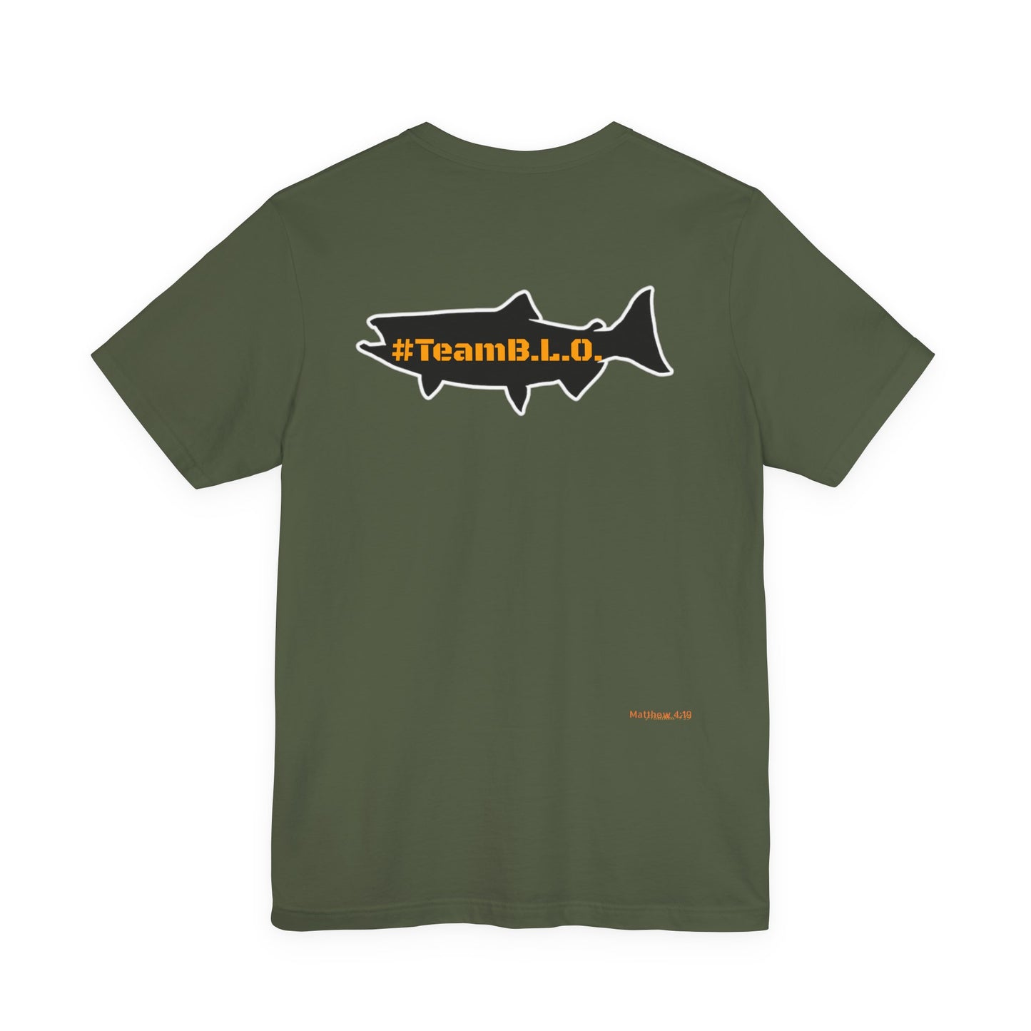 #TeamBLO Tee Orange Lettering