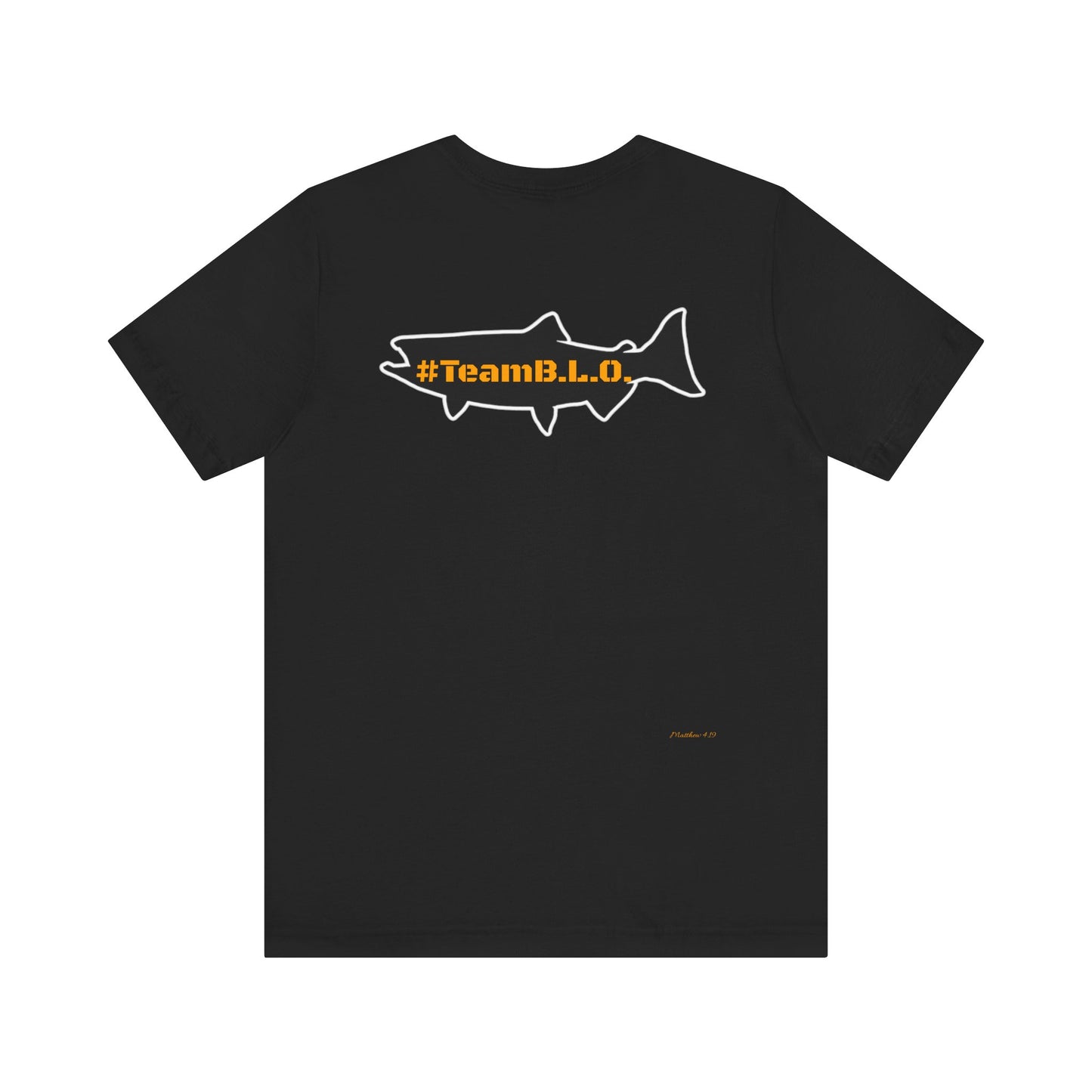#TeamBLO Tee Orange Lettering