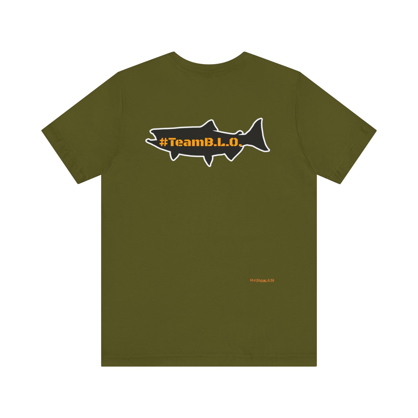 #TeamBLO Tee Orange Lettering