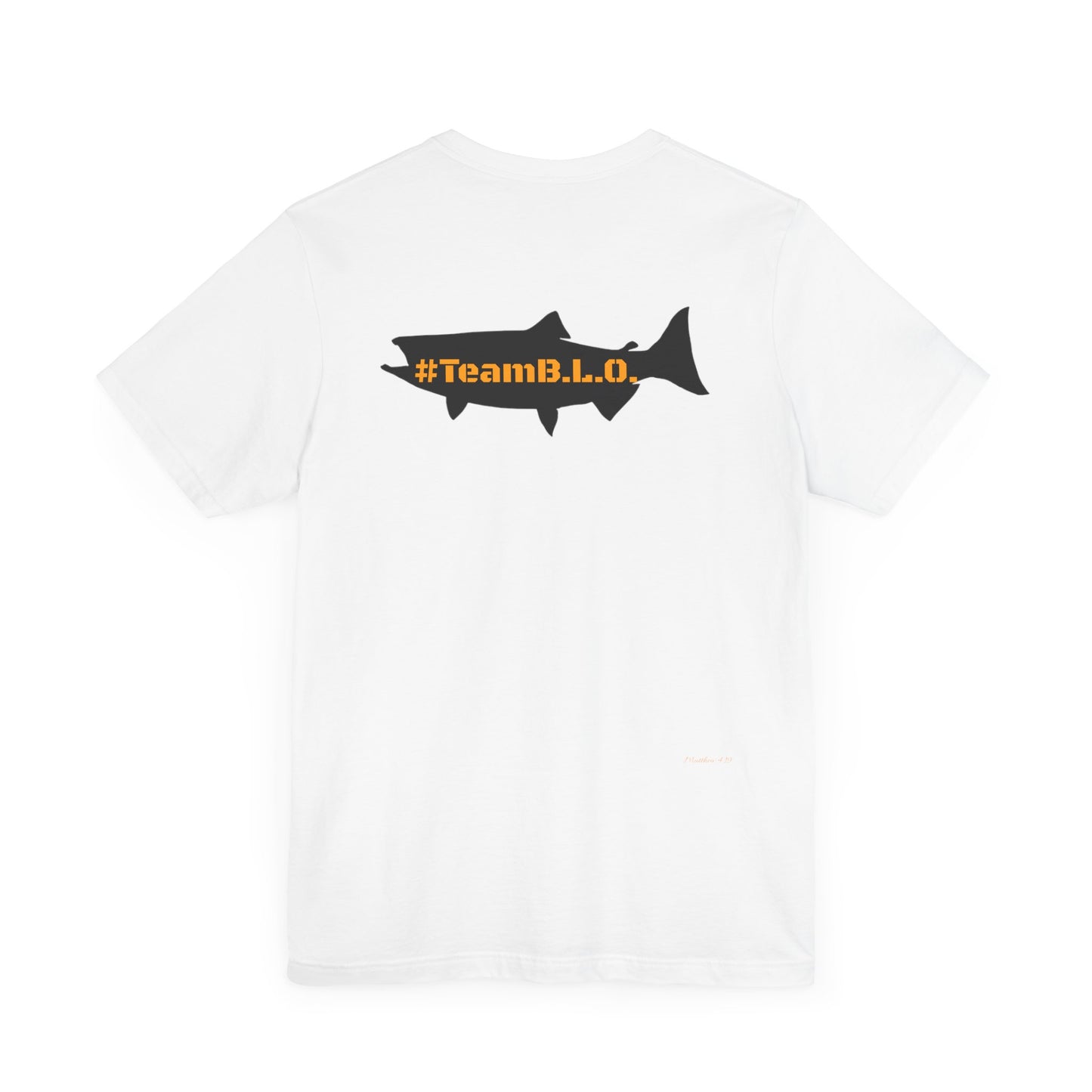 #TeamBLO Tee Orange Lettering
