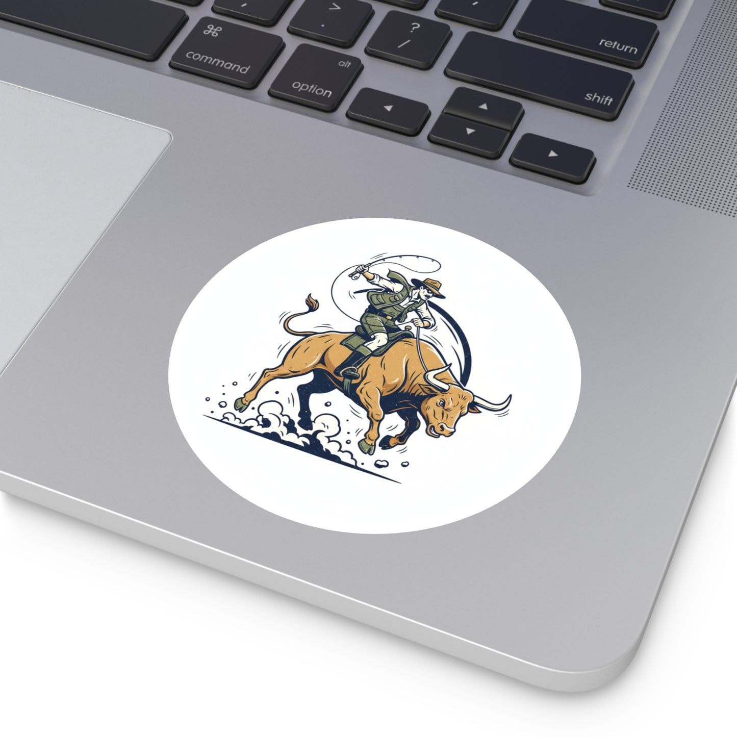 Bull Fishin' Sticker