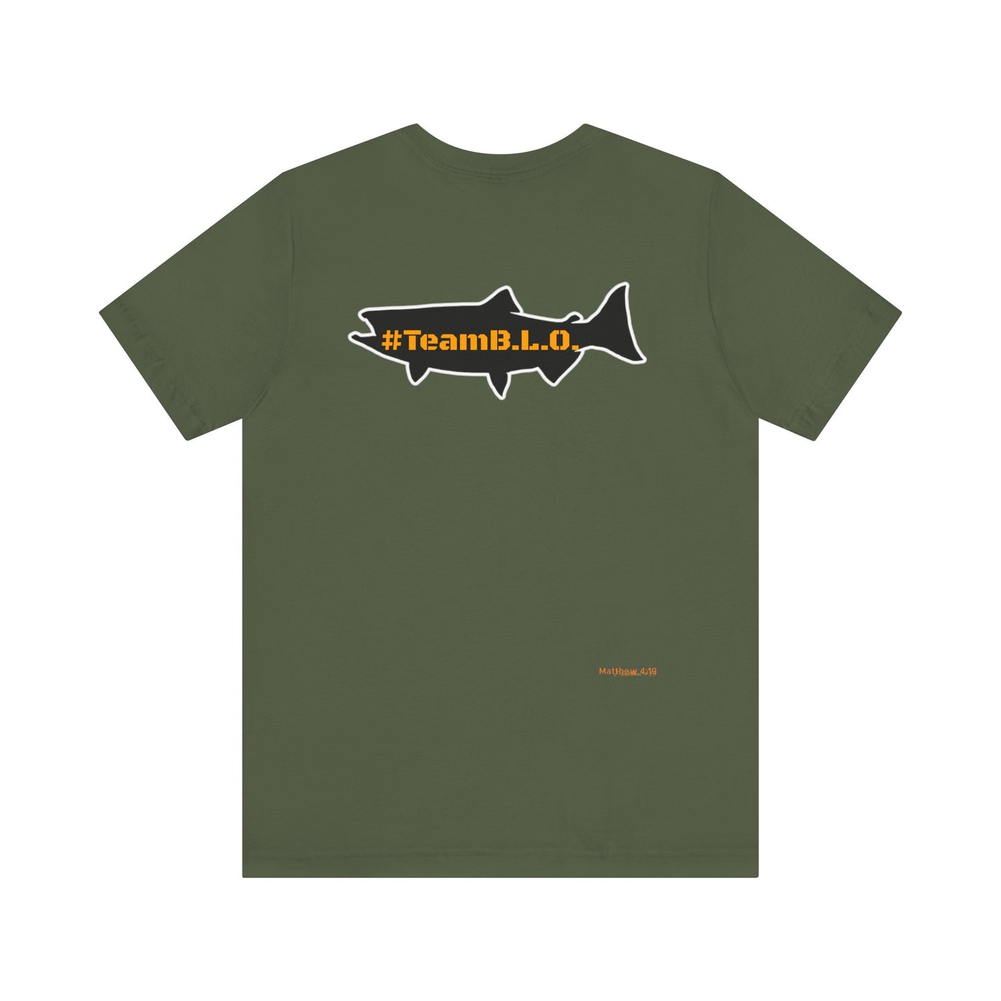 #TeamBLO Tee Orange Lettering