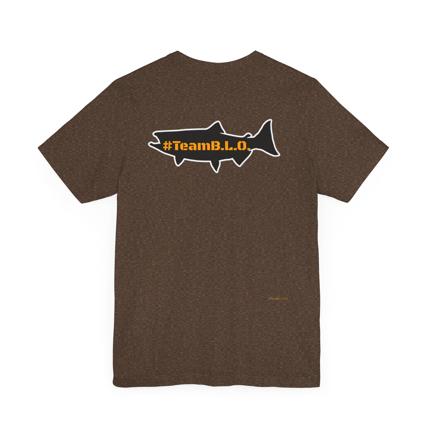#TeamBLO Tee Orange Lettering