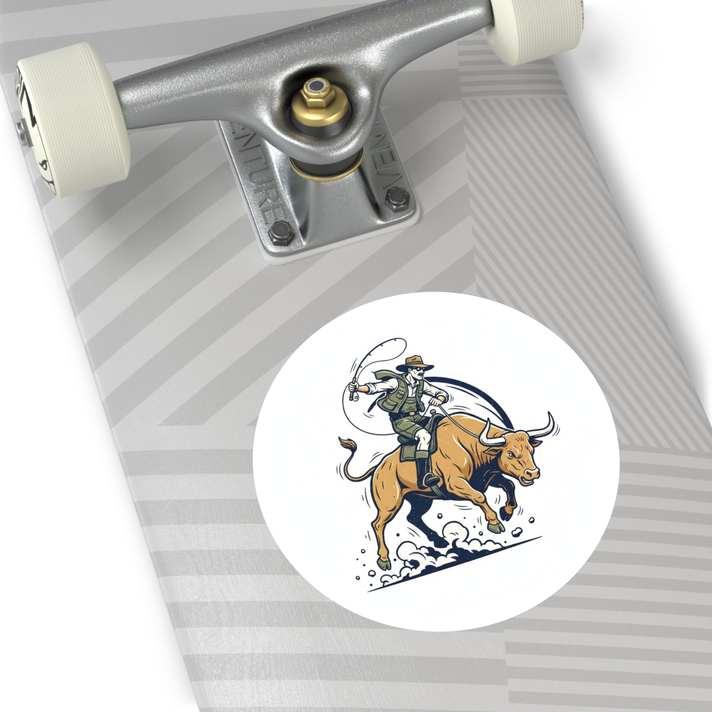Bull Fishin' Sticker