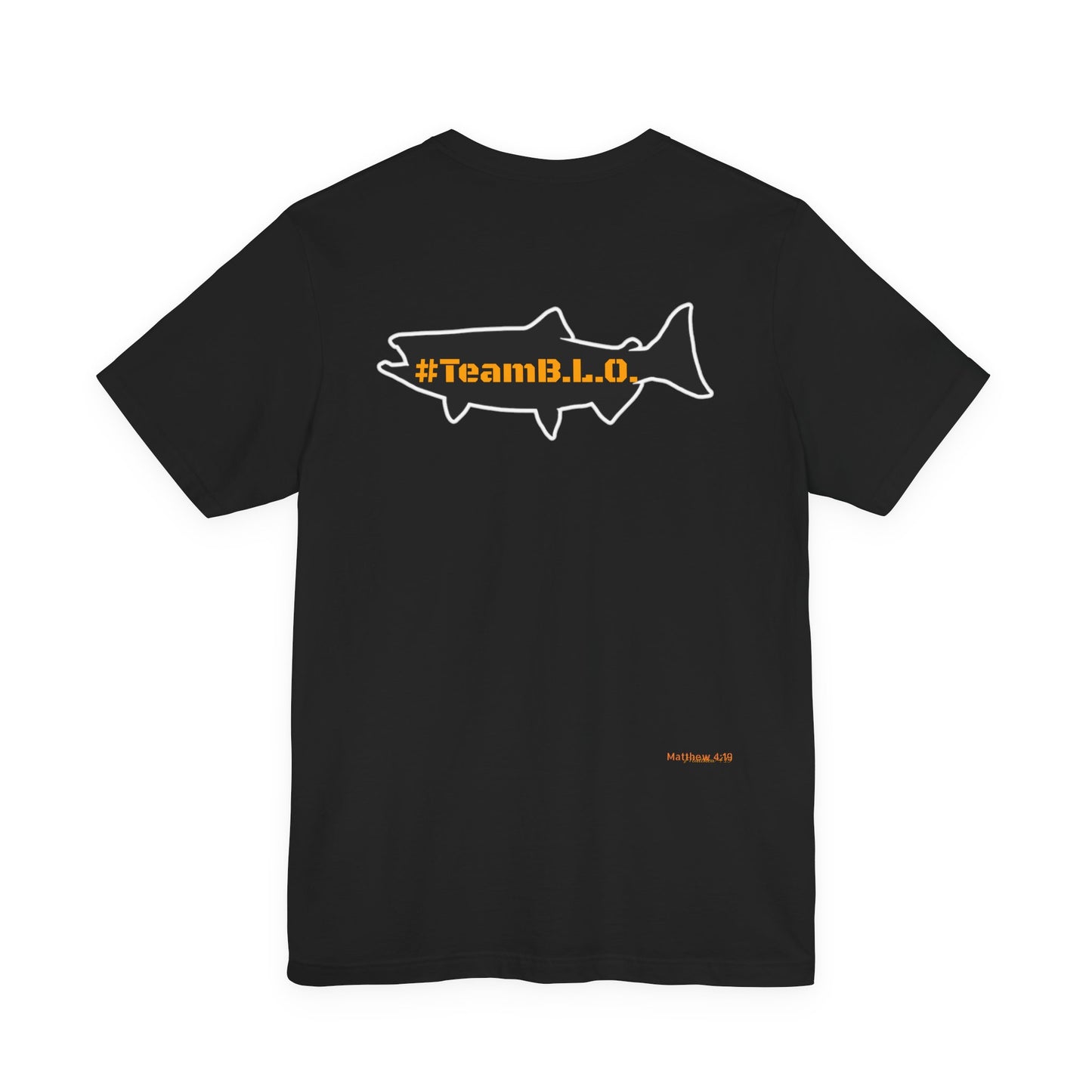 #TeamBLO Tee Orange Lettering