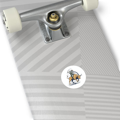 Bull Fishin' Sticker