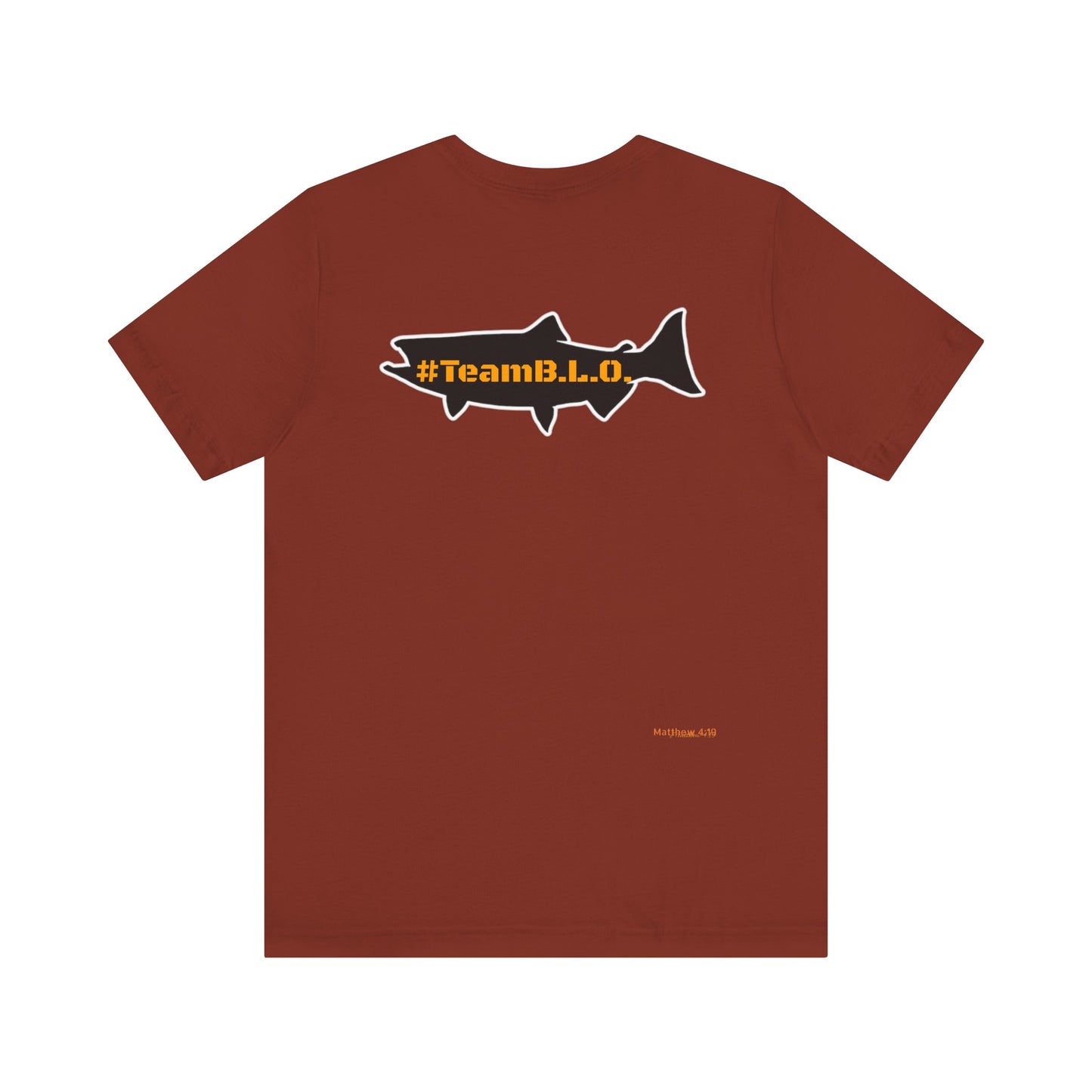 #TeamBLO Tee Orange Lettering