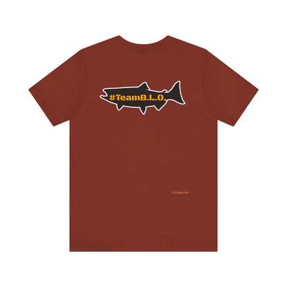 #TeamBLO Tee Orange Lettering