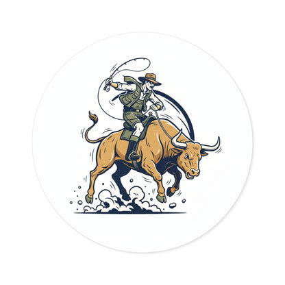 Bull Fishin' Sticker