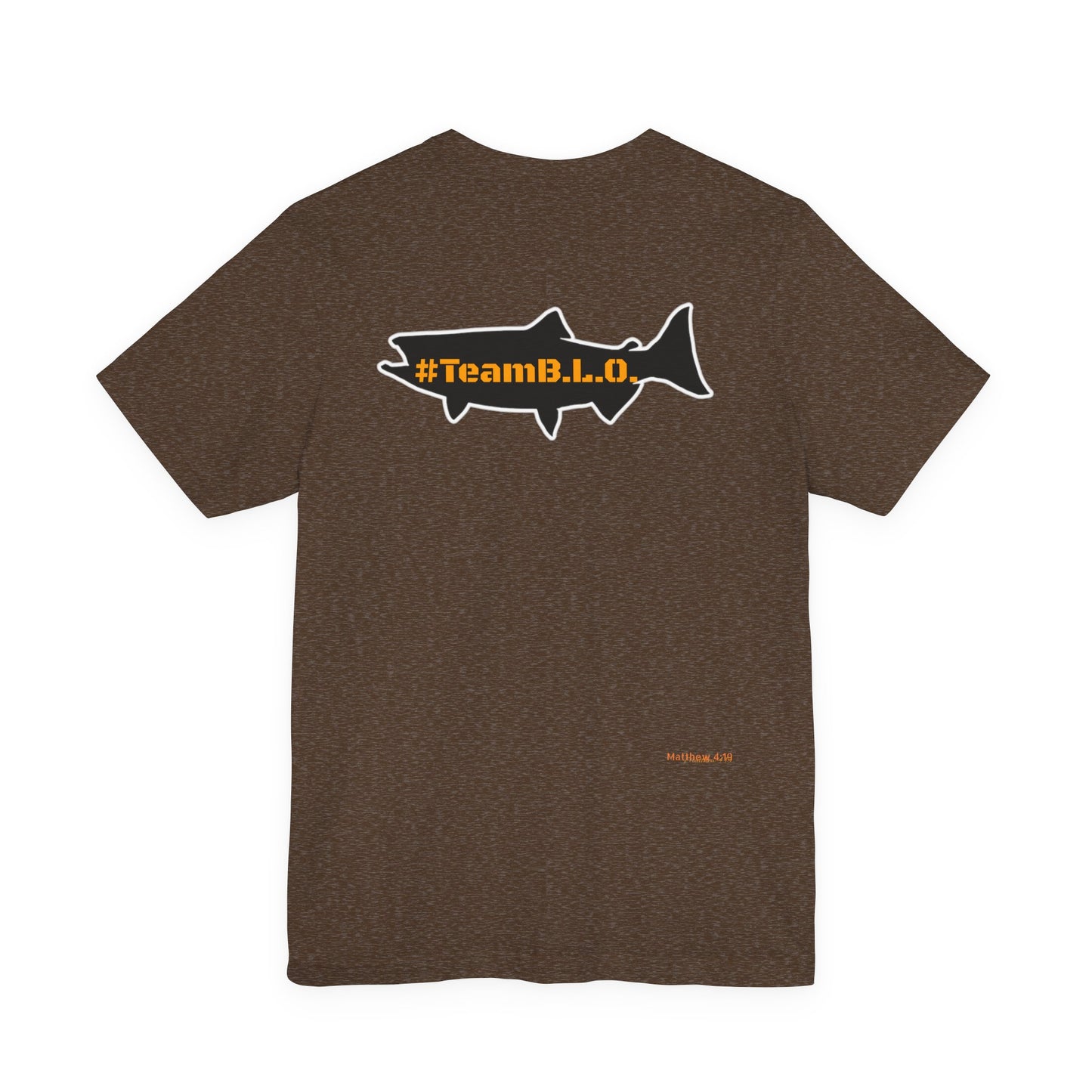#TeamBLO Tee Orange Lettering