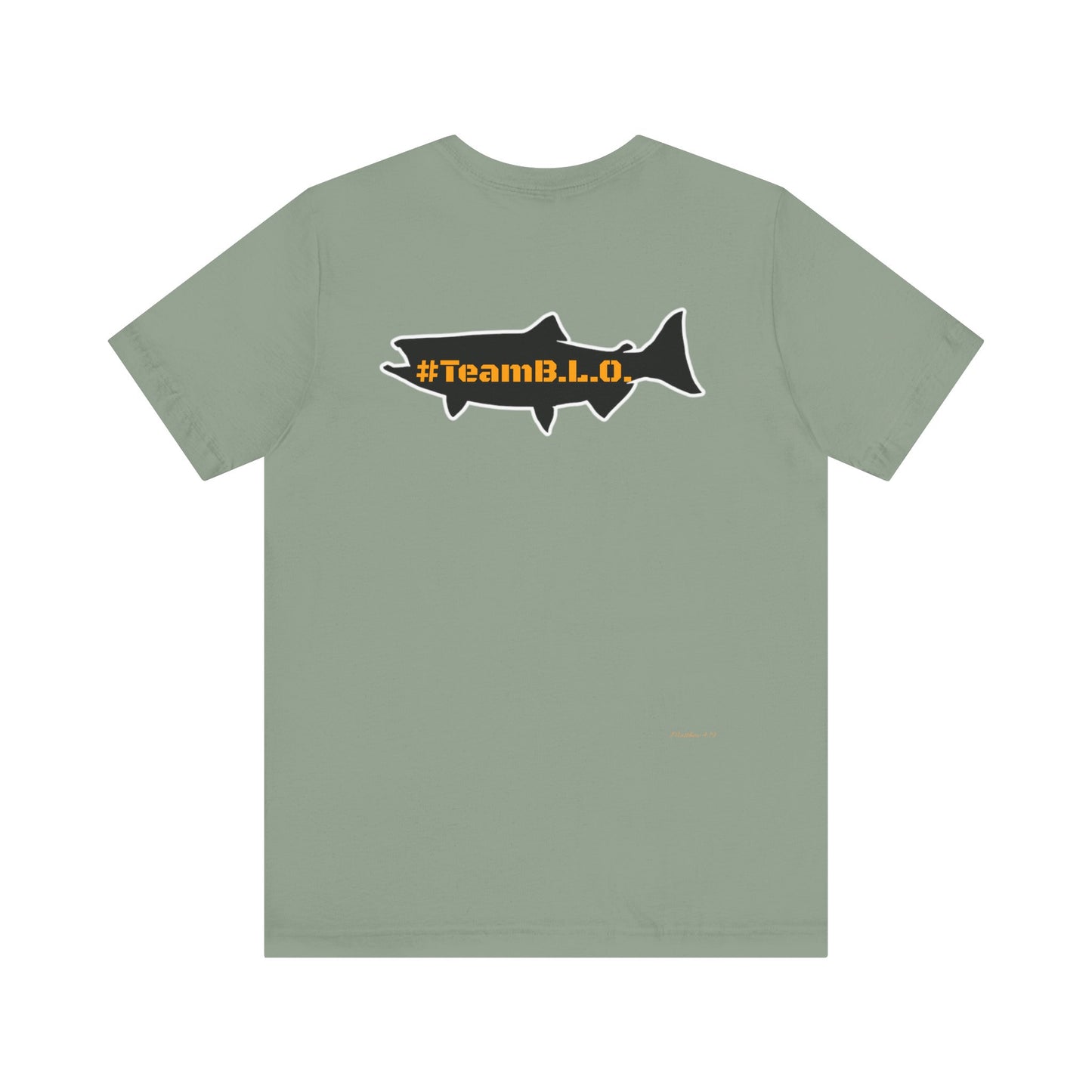 #TeamBLO Tee Orange Lettering