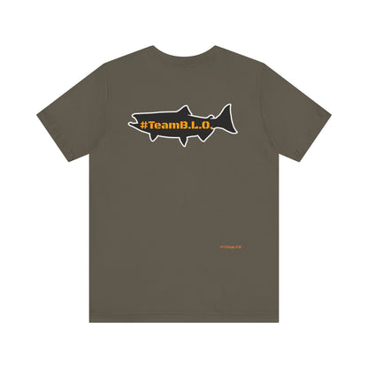 #TeamBLO Tee Orange Lettering