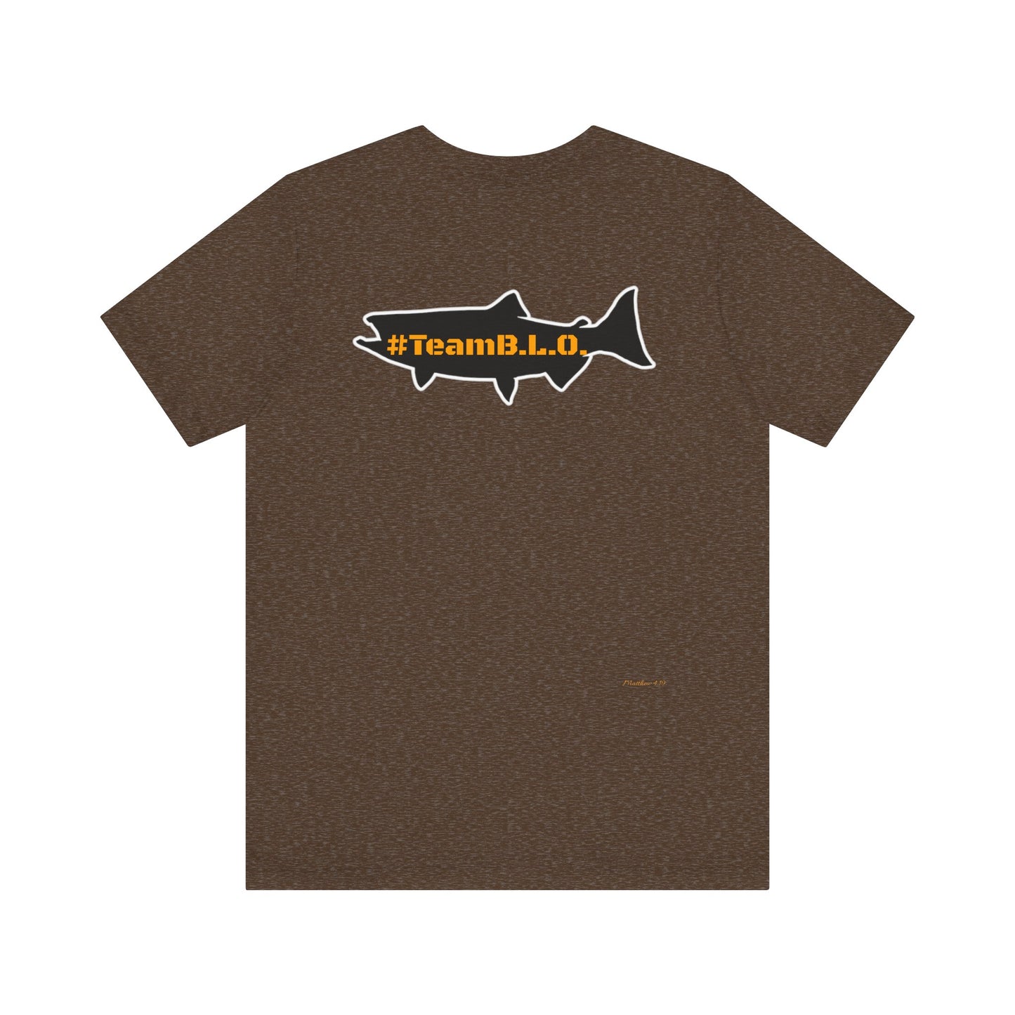 #TeamBLO Tee Orange Lettering