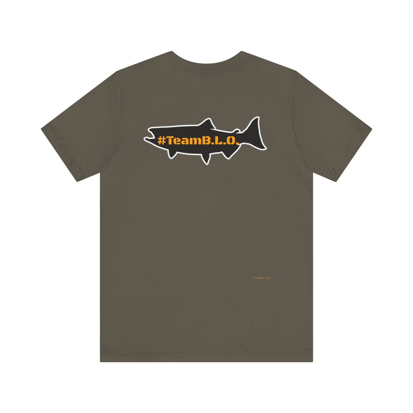 #TeamBLO Tee Orange Lettering