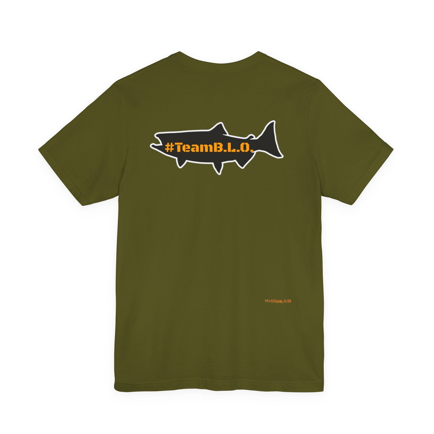 #TeamBLO Tee Orange Lettering