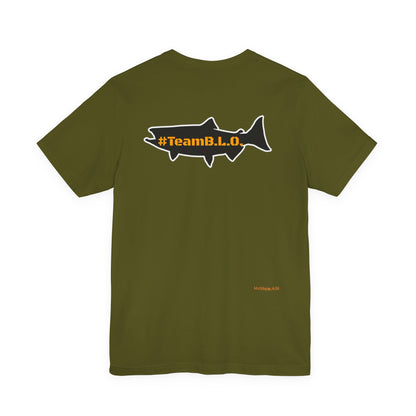 #TeamBLO Tee Orange Lettering