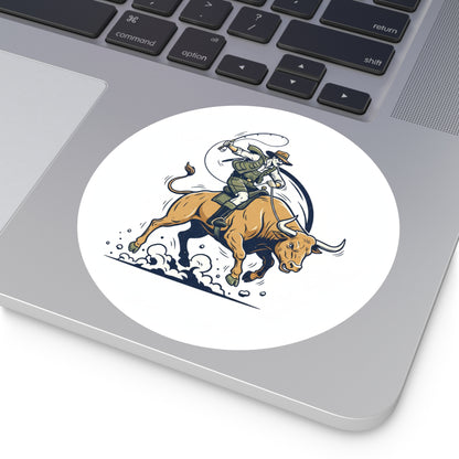 Bull Fishin' Sticker