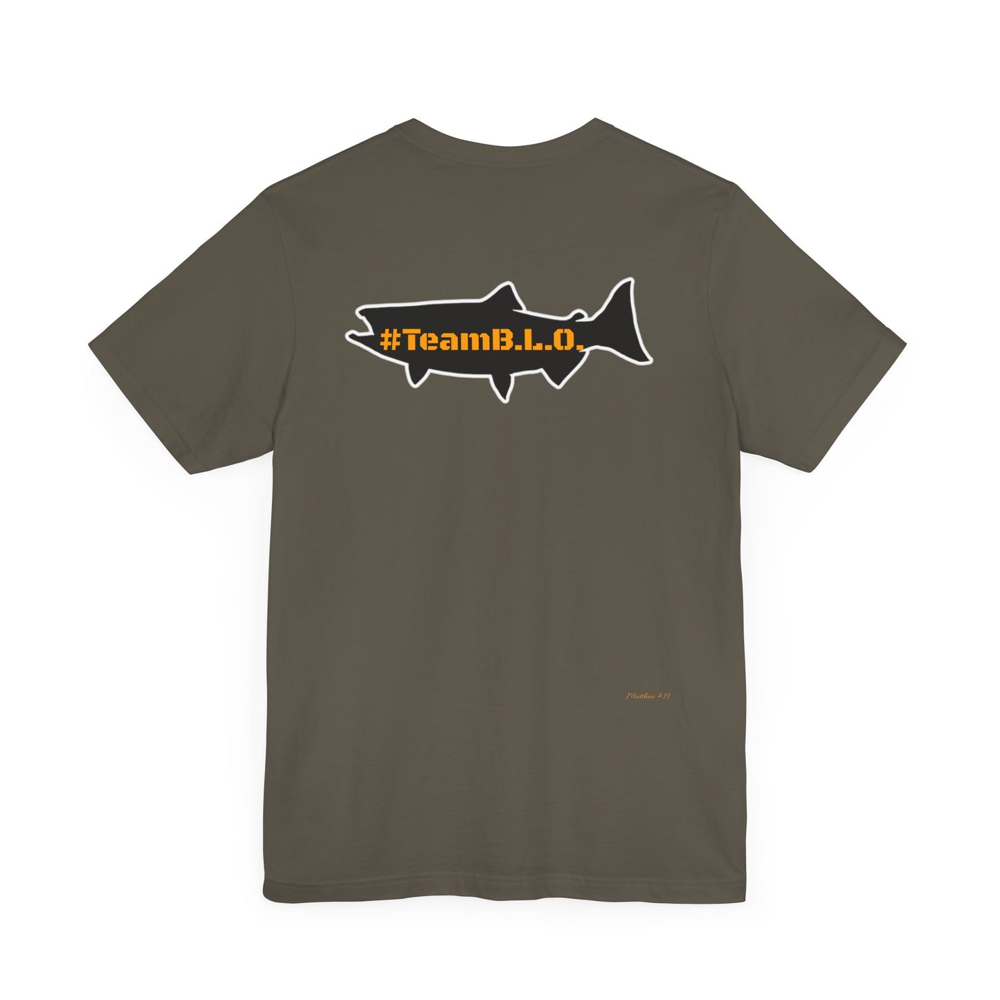#TeamBLO Tee Orange Lettering