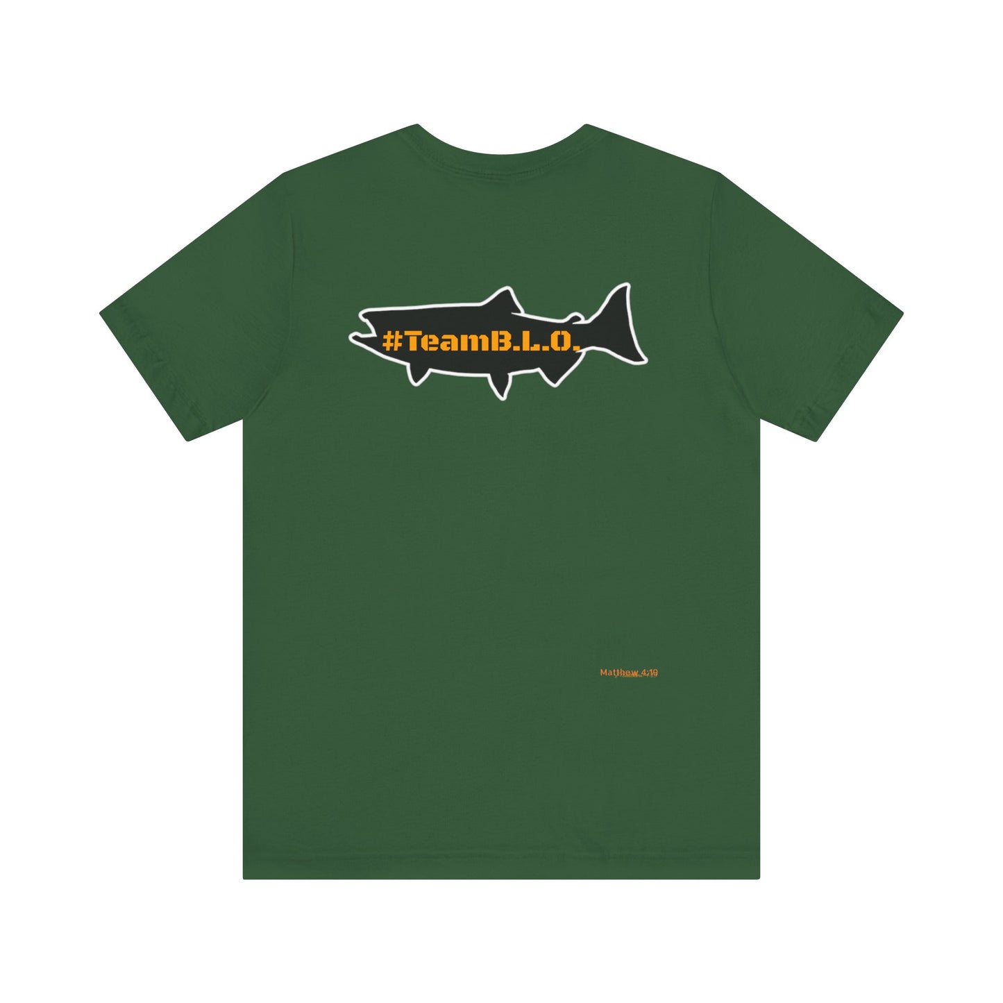 #TeamBLO Tee Orange Lettering