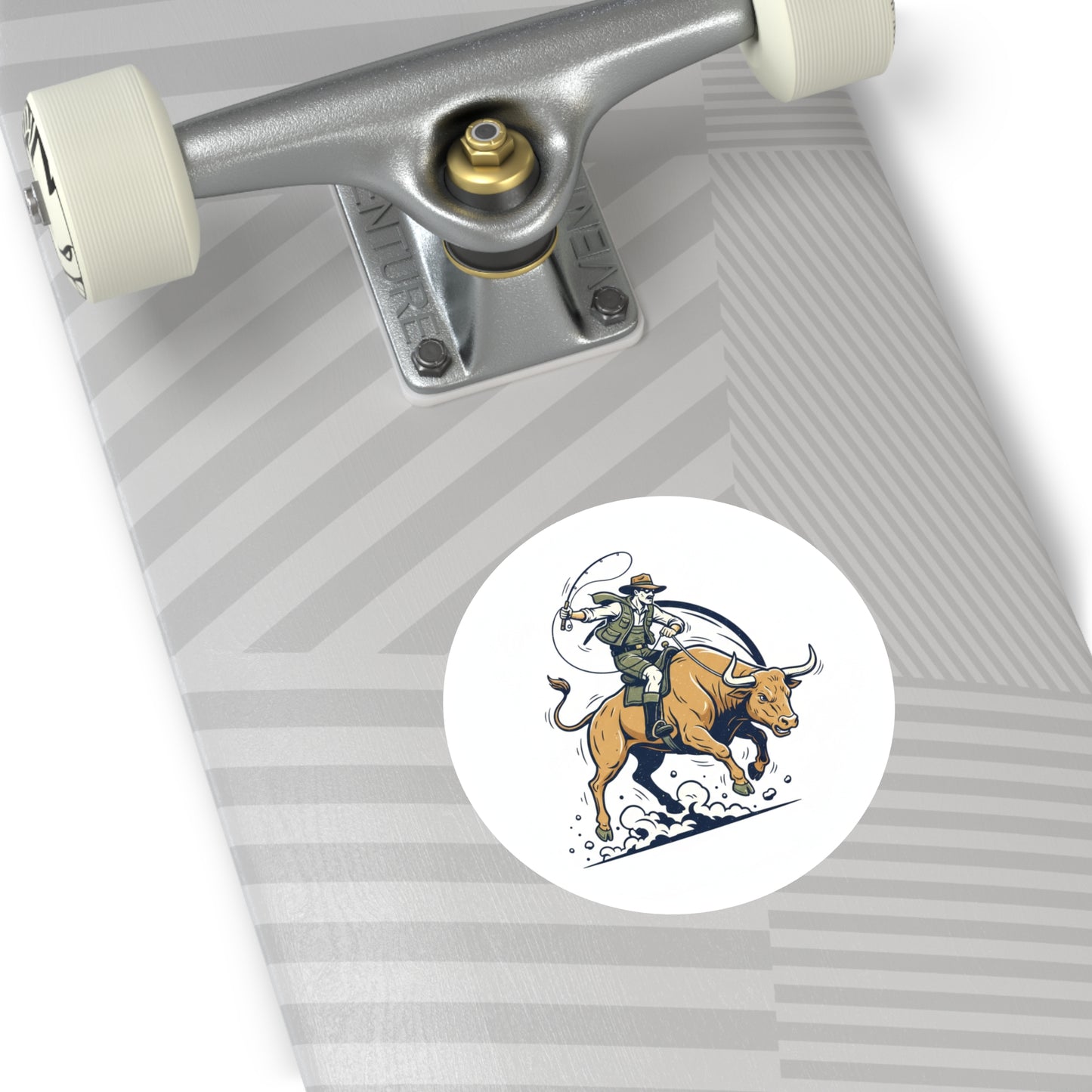 Bull Fishin' Sticker