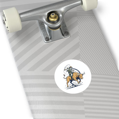 Bull Fishin' Sticker