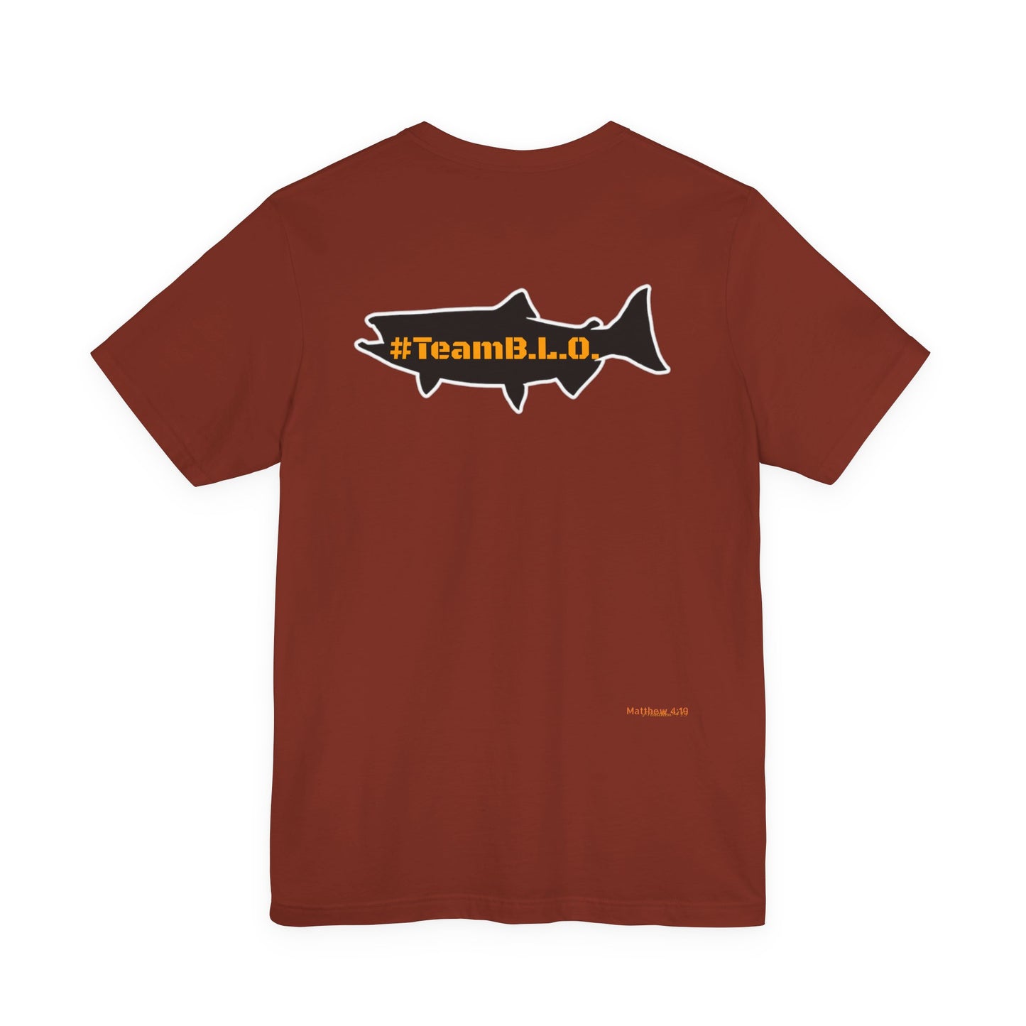 #TeamBLO Tee Orange Lettering