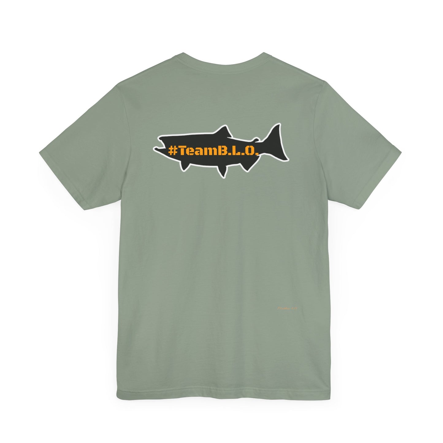 #TeamBLO Tee Orange Lettering