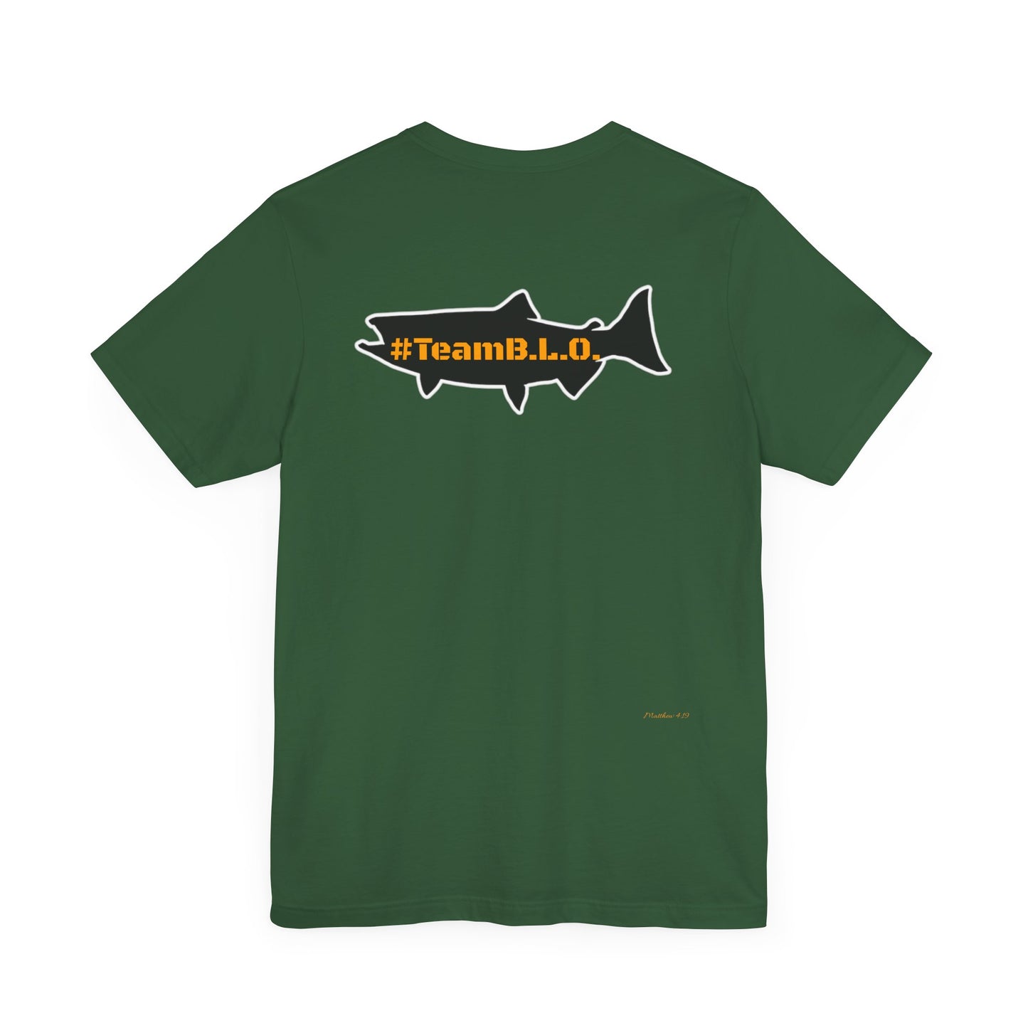 #TeamBLO Tee Orange Lettering
