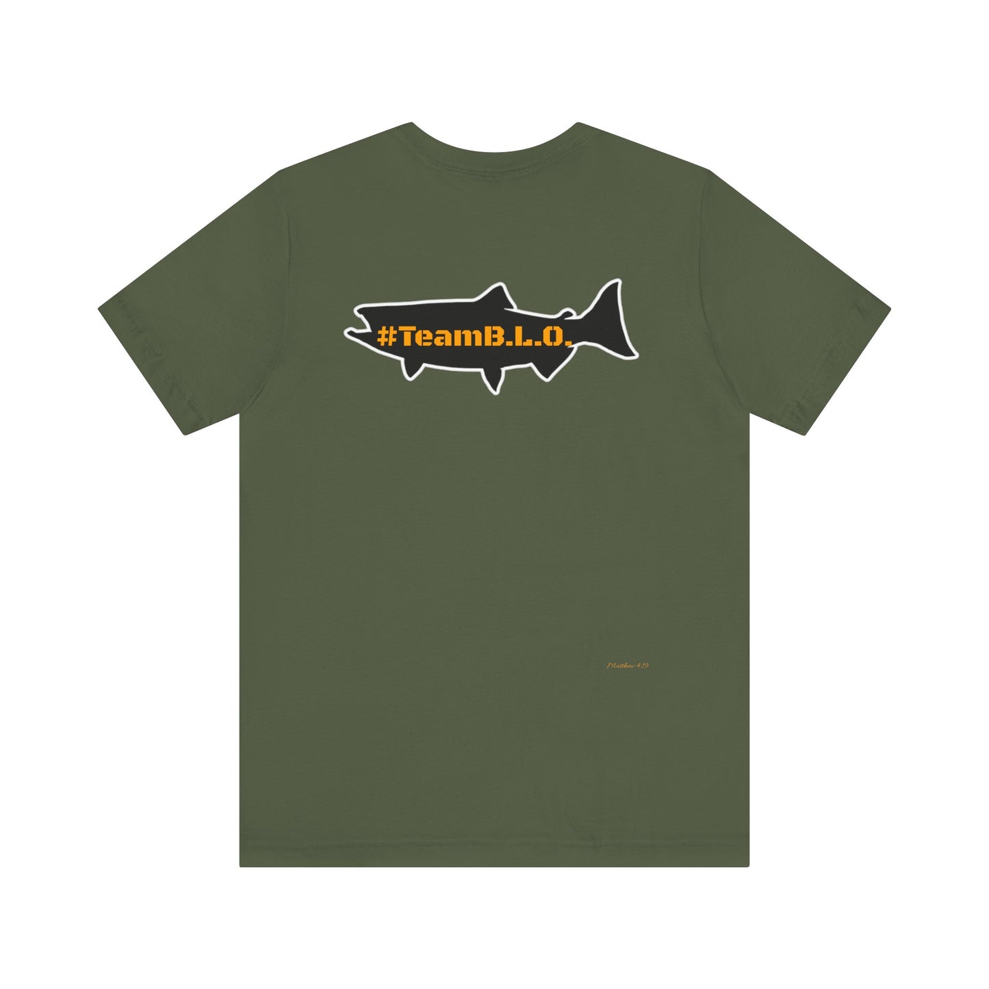 #TeamBLO Tee Orange Lettering