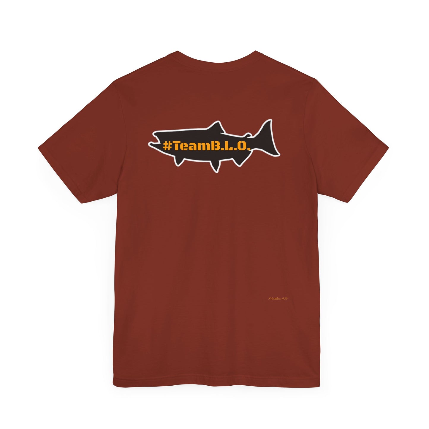 #TeamBLO Tee Orange Lettering