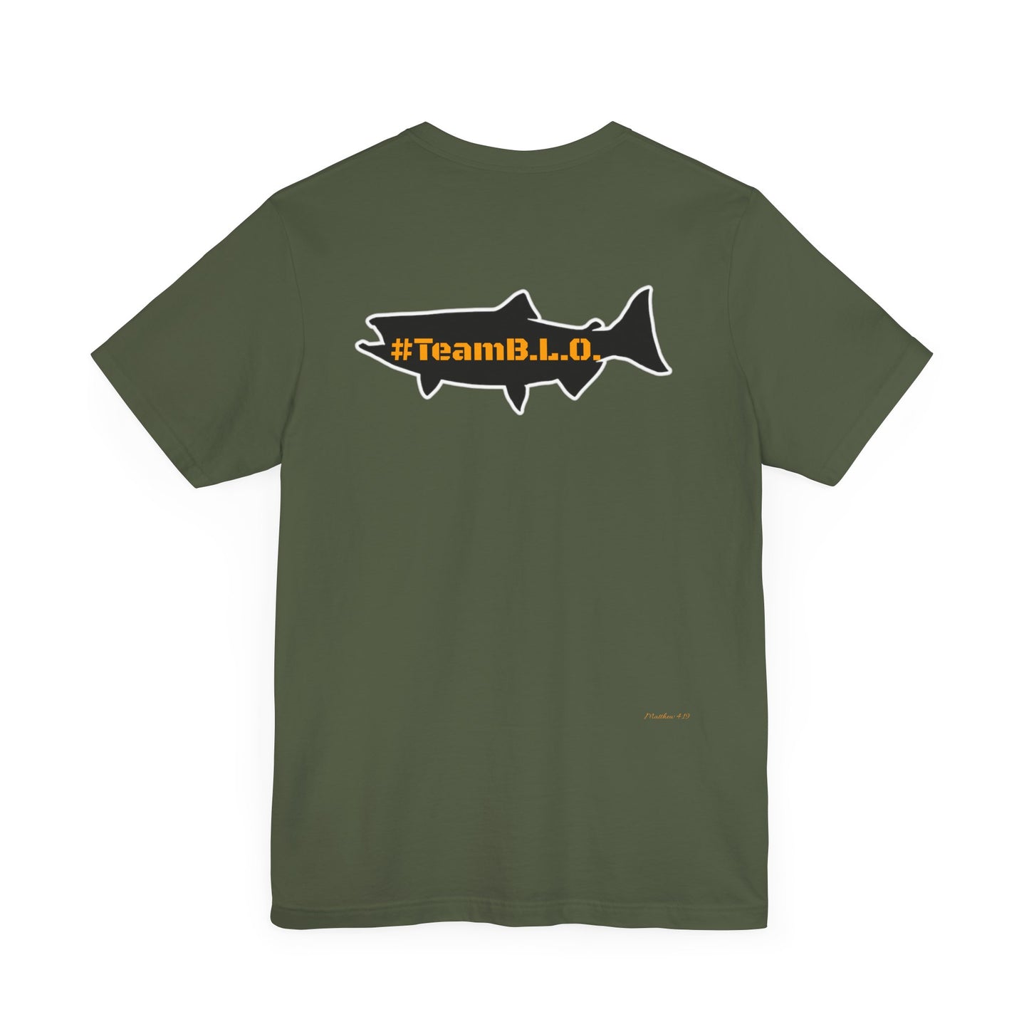 #TeamBLO Tee Orange Lettering