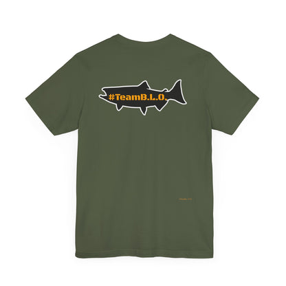 #TeamBLO Tee Orange Lettering