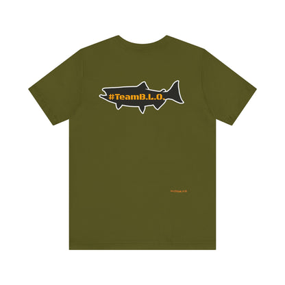 #TeamBLO Tee Orange Lettering